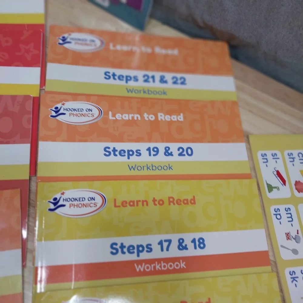 Hooked on Phonics Kids Learn to Read Workbooks Steps 13-30 Storybooks Multicolor